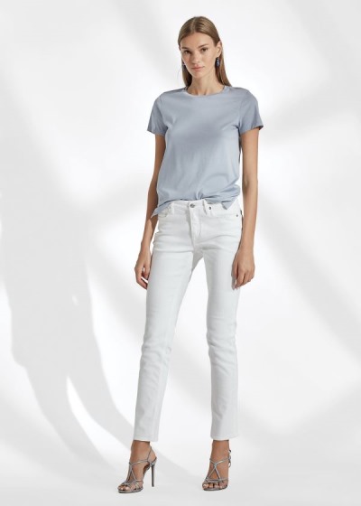 Women's Ralph Lauren Cotton Crewneck T Shirts | 952148IFW